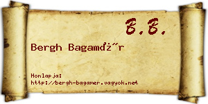 Bergh Bagamér névjegykártya